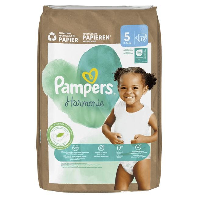 Pampers Harmonie Luiers Maat 5 11-16 KG 19 stuks