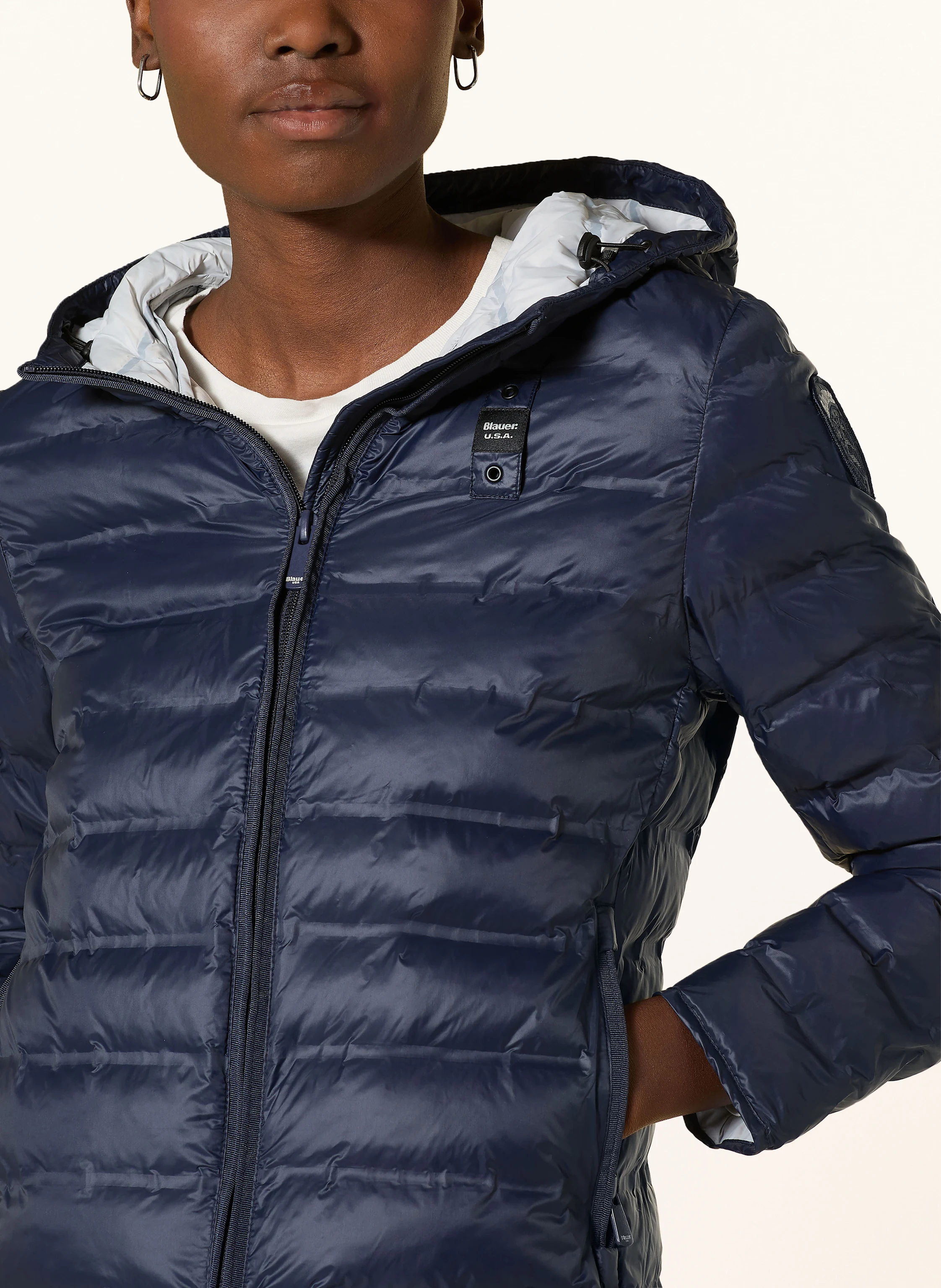 Blauer Steppjacke ELLIS