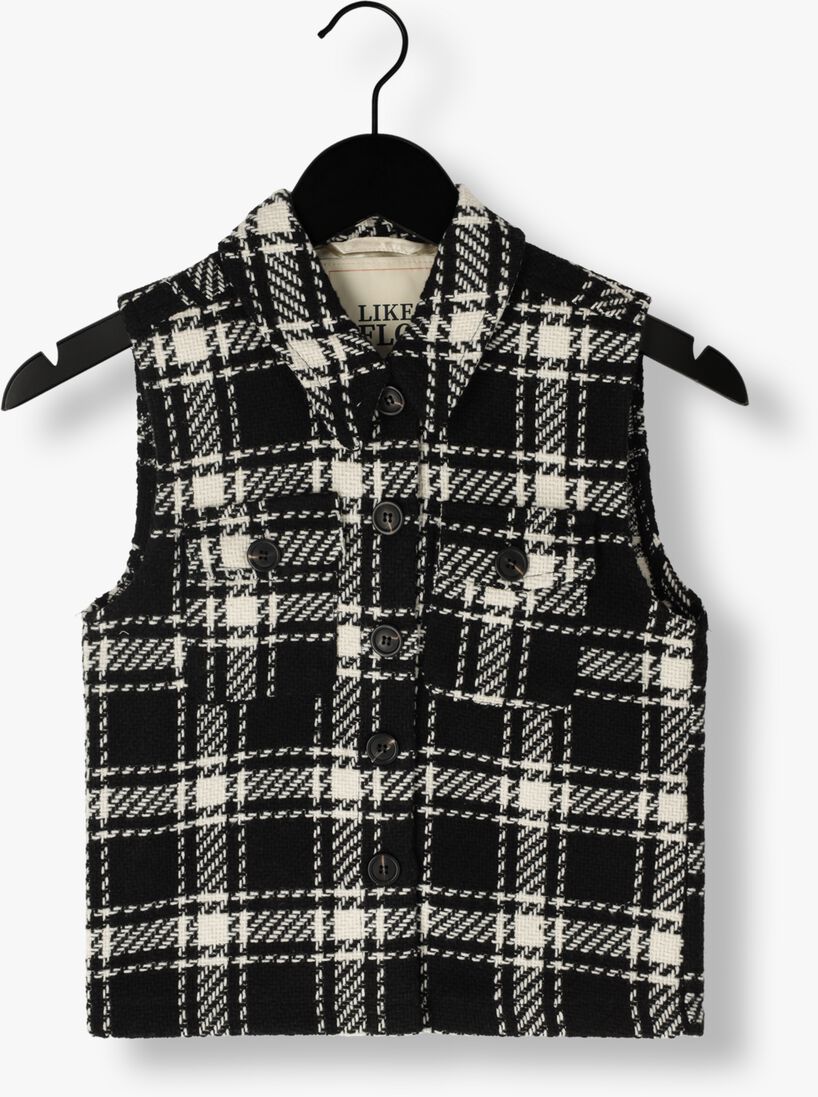 LIKE FLO zwarte like flo gilet wool bodywarmer