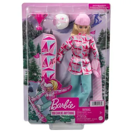 Barbie Snowboarderin Puppe, Barbie Set inkl. Zubehör