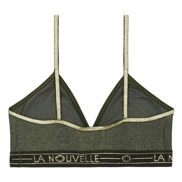 La Nouvelle Brassière Georgia Intemporelle Métallisé | Vert foncé