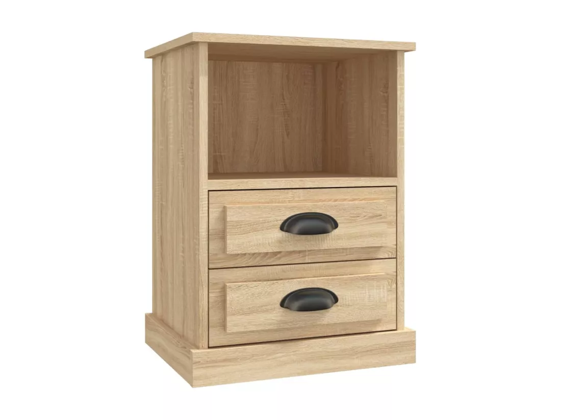 Tables de chevet 2 pcs chêne sonoma 43x36x60 cm