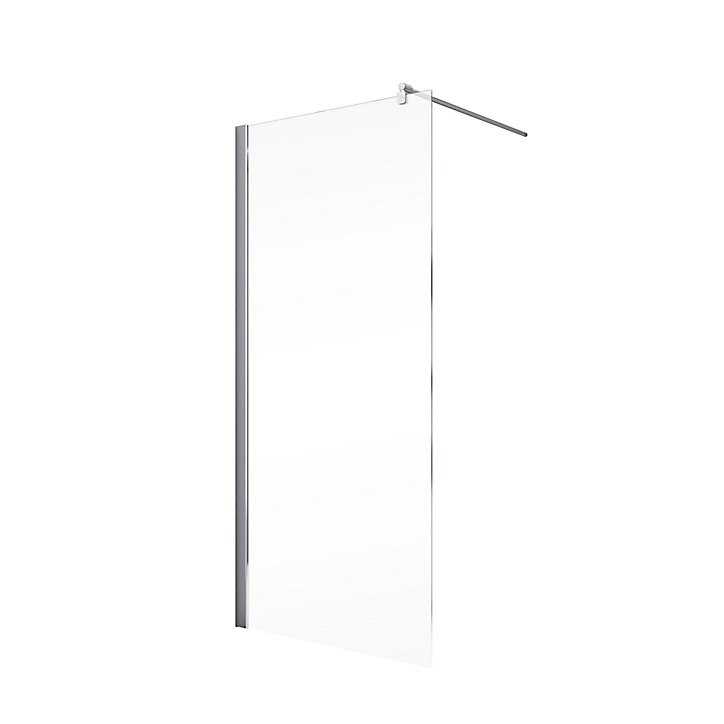 Paroi de douche à l'italienne, 100 x 190 cm, Schulte NewStyle, Walk In, verre transparent anticalcaire