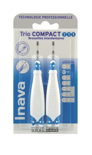 TrioCompact bleue (ISO 1/1/1) - brossette interdentaire - 6 Unités