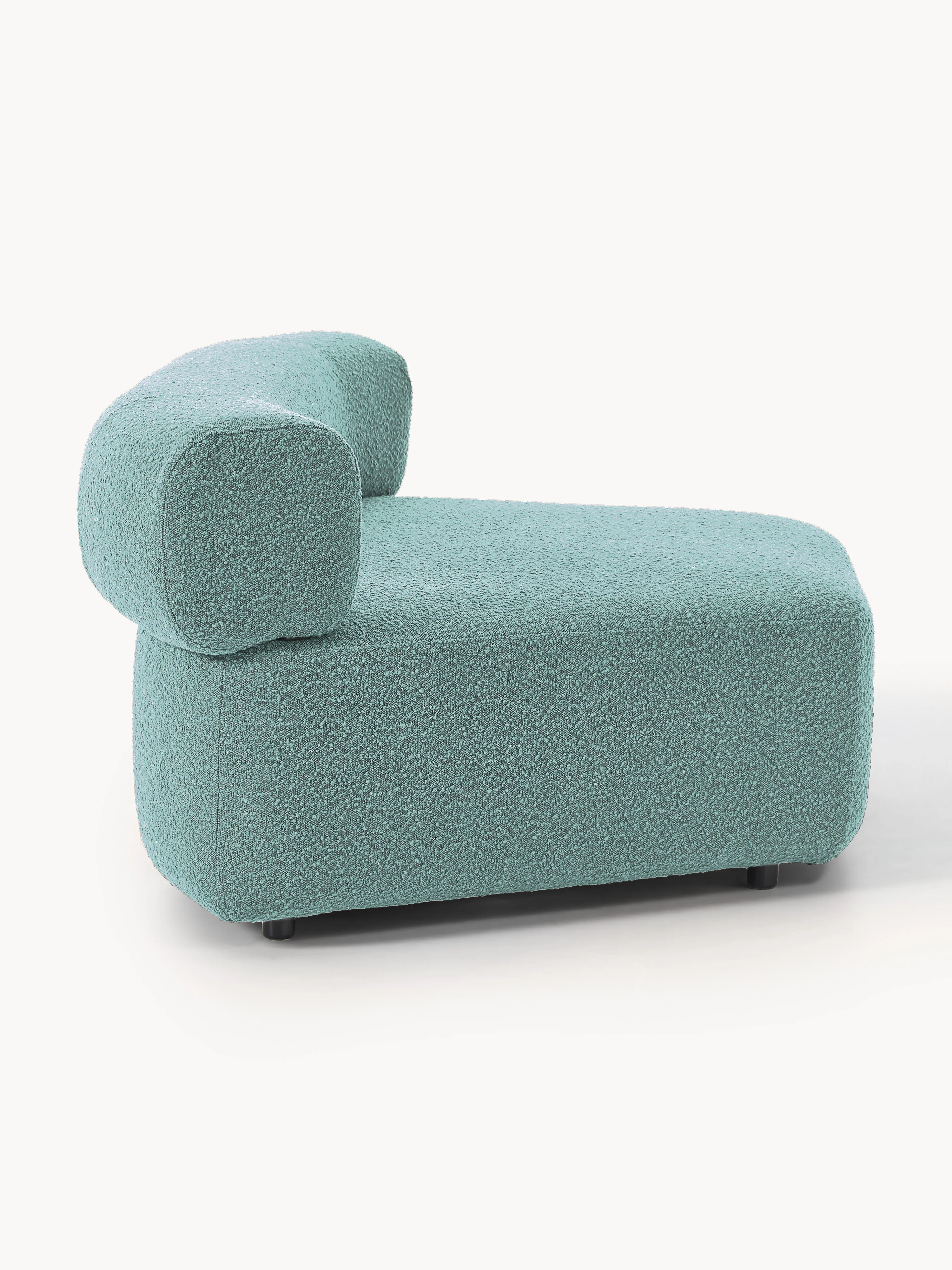 Ronde bouclé hoekmodule Anton