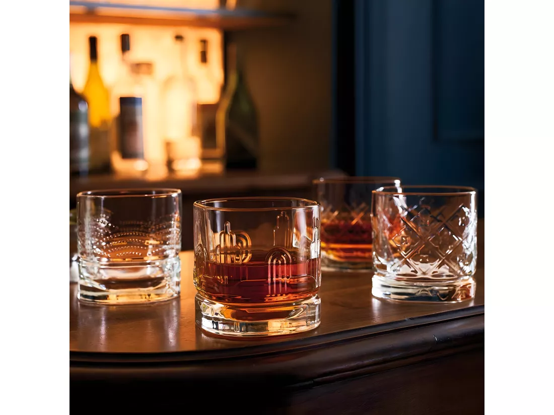 Coffret 4 verres à whisky Dandy30 cl