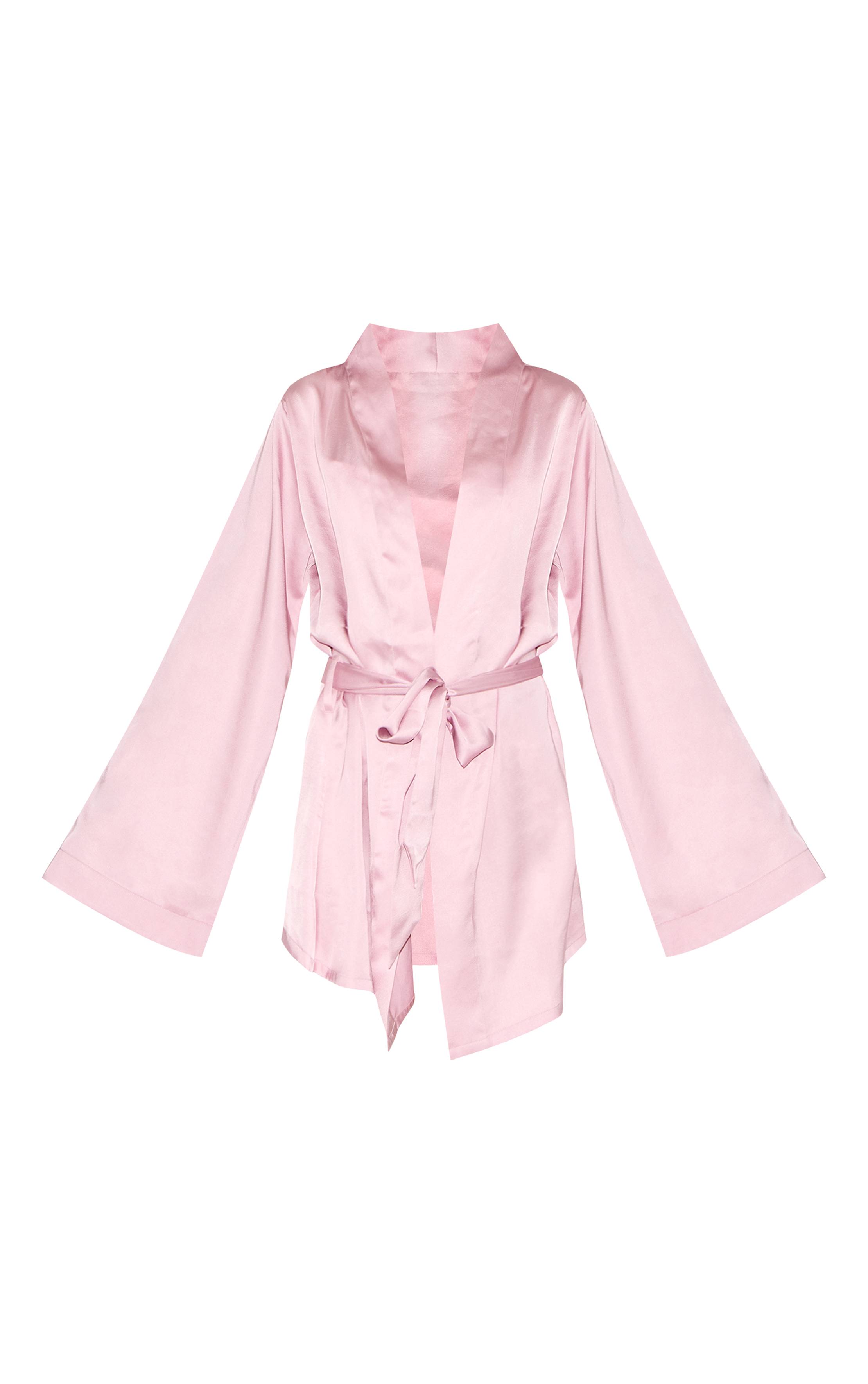 Rose Poudré Robe En Satin Brodée Demoiselle D'honneur