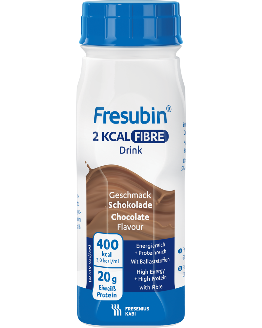Fresubin 2 KCAL FIBRE Drink Sjokolade 4x200 ml