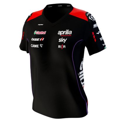 T-Shirt manches courtes Ixon TSL APRILIA 24 - Noir / Rouge