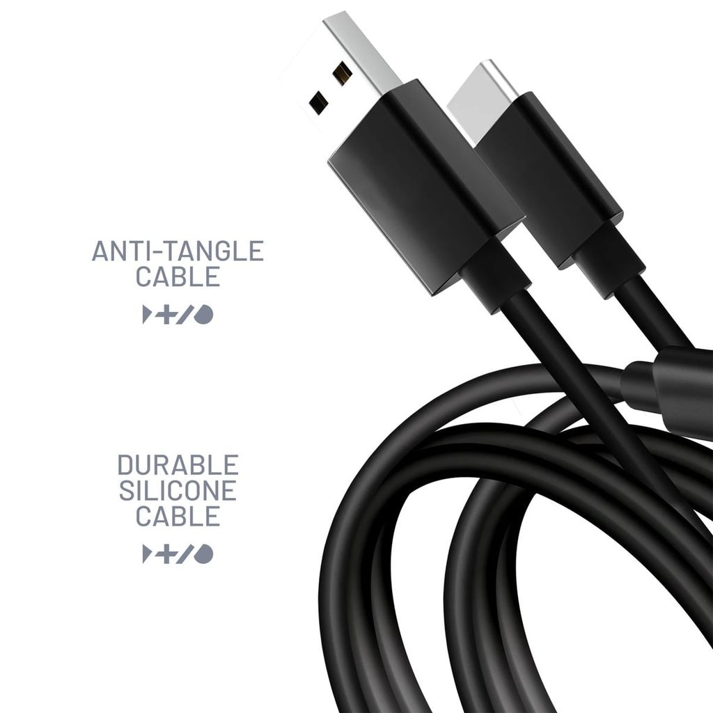 Stealth USB-Kabel »Silikon Ladekabel im Doppelpack je 2m (1x USB-A -> C & 1x USB-C -> C)« USB Typ A | USB-C 200 cm Flexibles Silikon