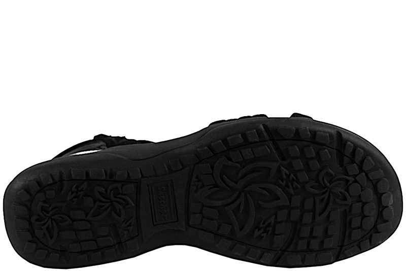 SKECHERS REGGAE SLIM-SUMMER HEAT BLACK SANDAL