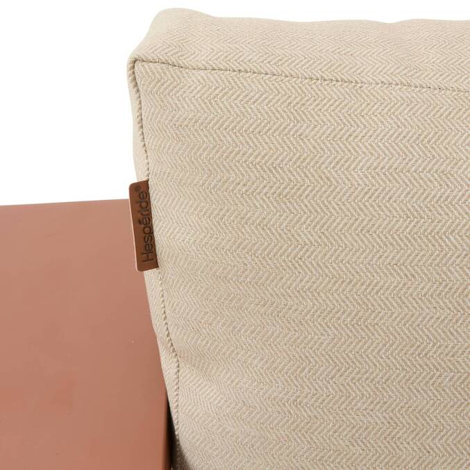 Fauteuil de salon de jardin rotatif ALLURE Beige / Acajou