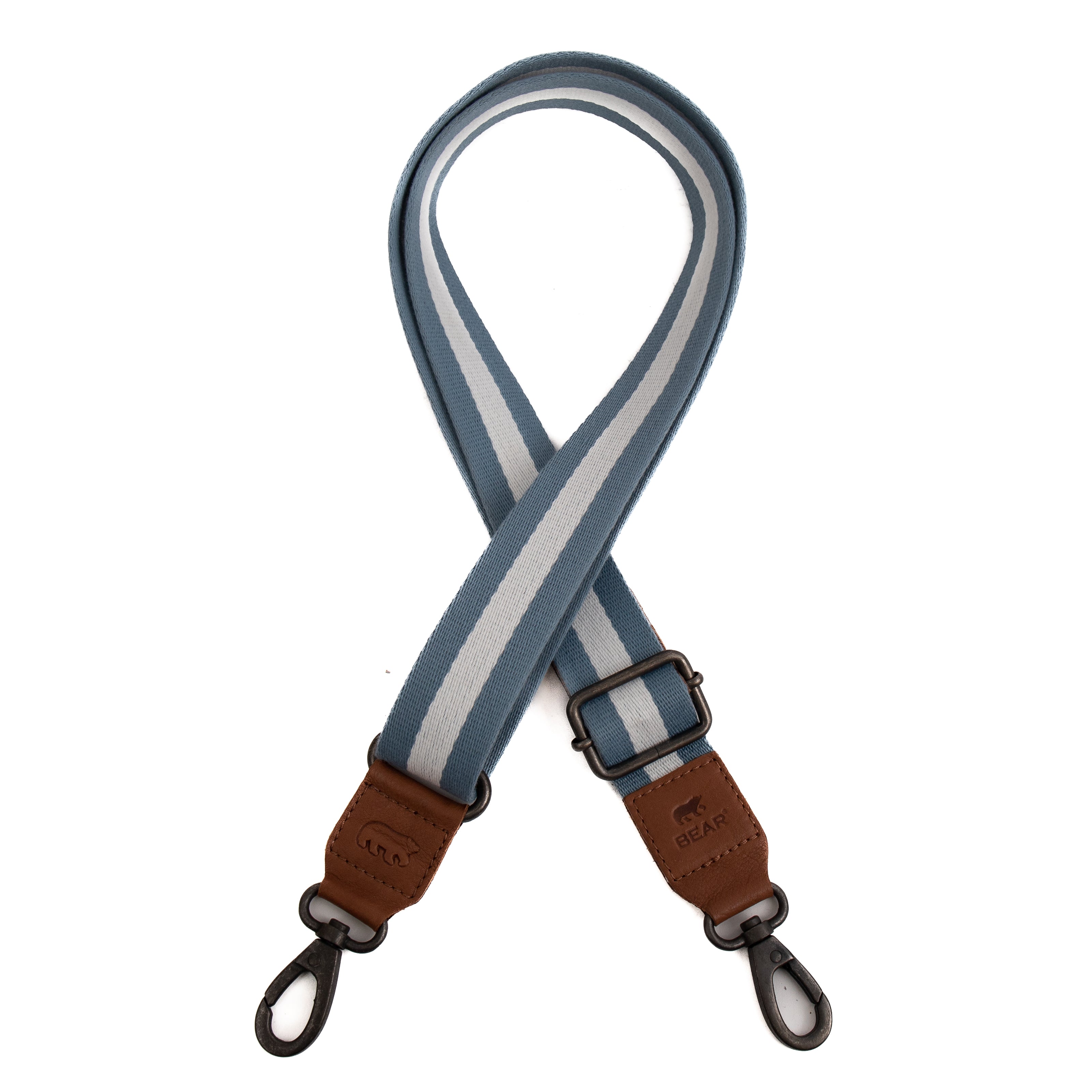 Bag strap 'Puck' lichtblauw/wit Lichtblauw/wit