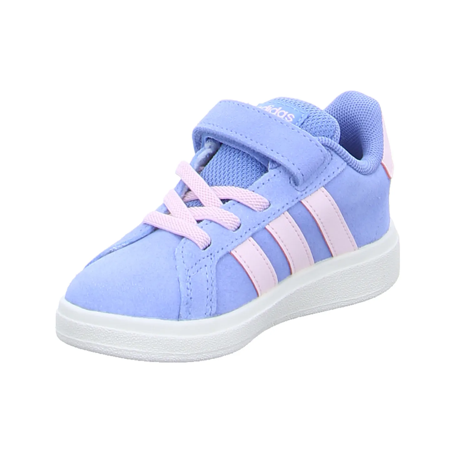 ADIDAS Baby-Sport-Bottine Hellblau Lederimitat  Sneaker