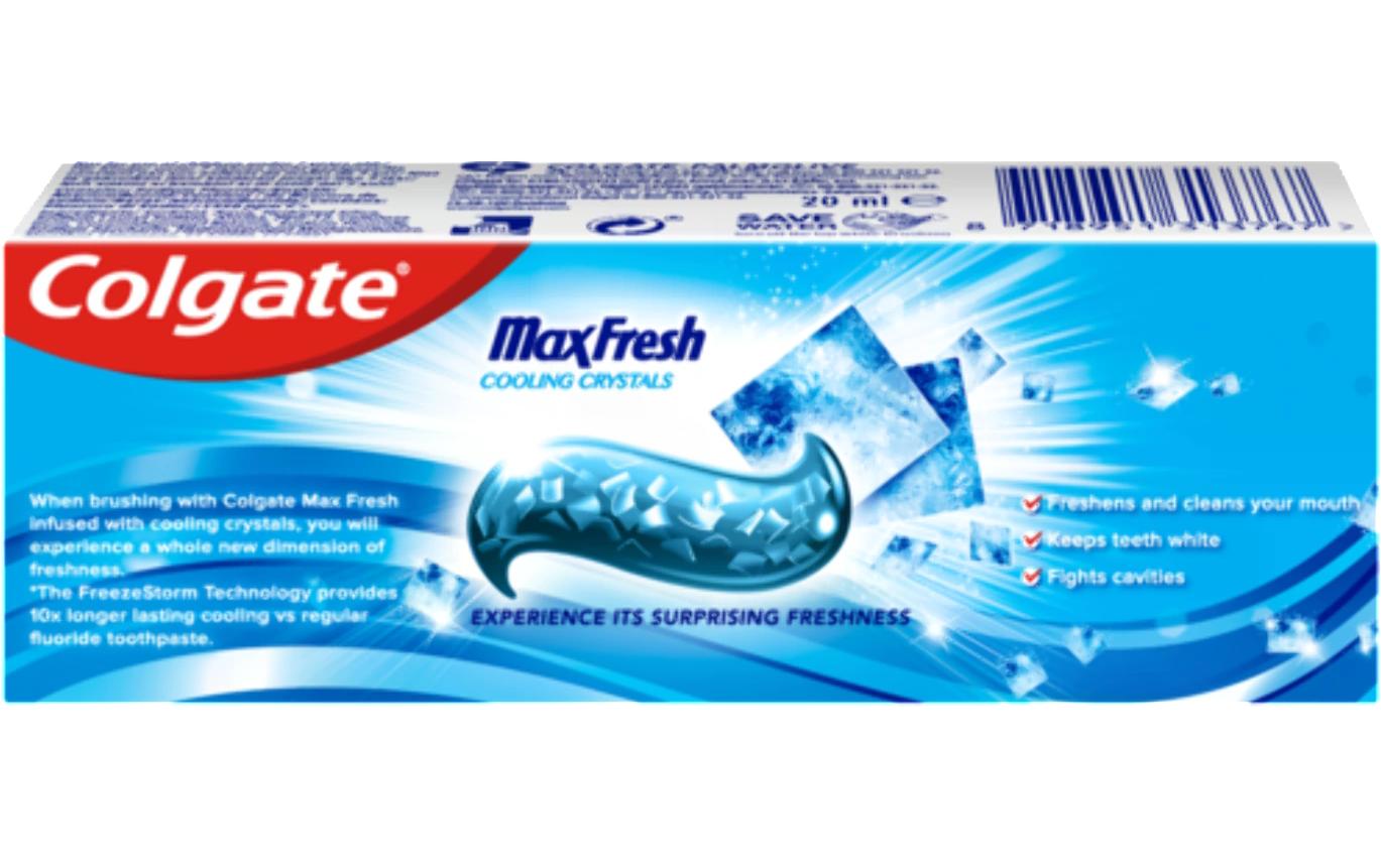 Zahnpasta Max Fresh Cooling Crystals ReisegrösseZahncrème für ein langanhaltendes Frischegefühl im Mund