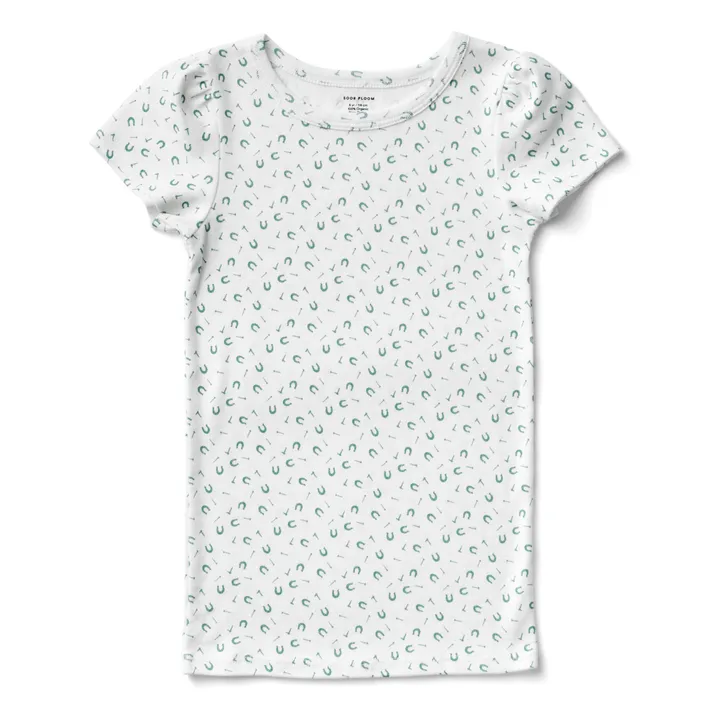 Soor Ploom T-Shirt Fers à Cheval Pouf | Blanc