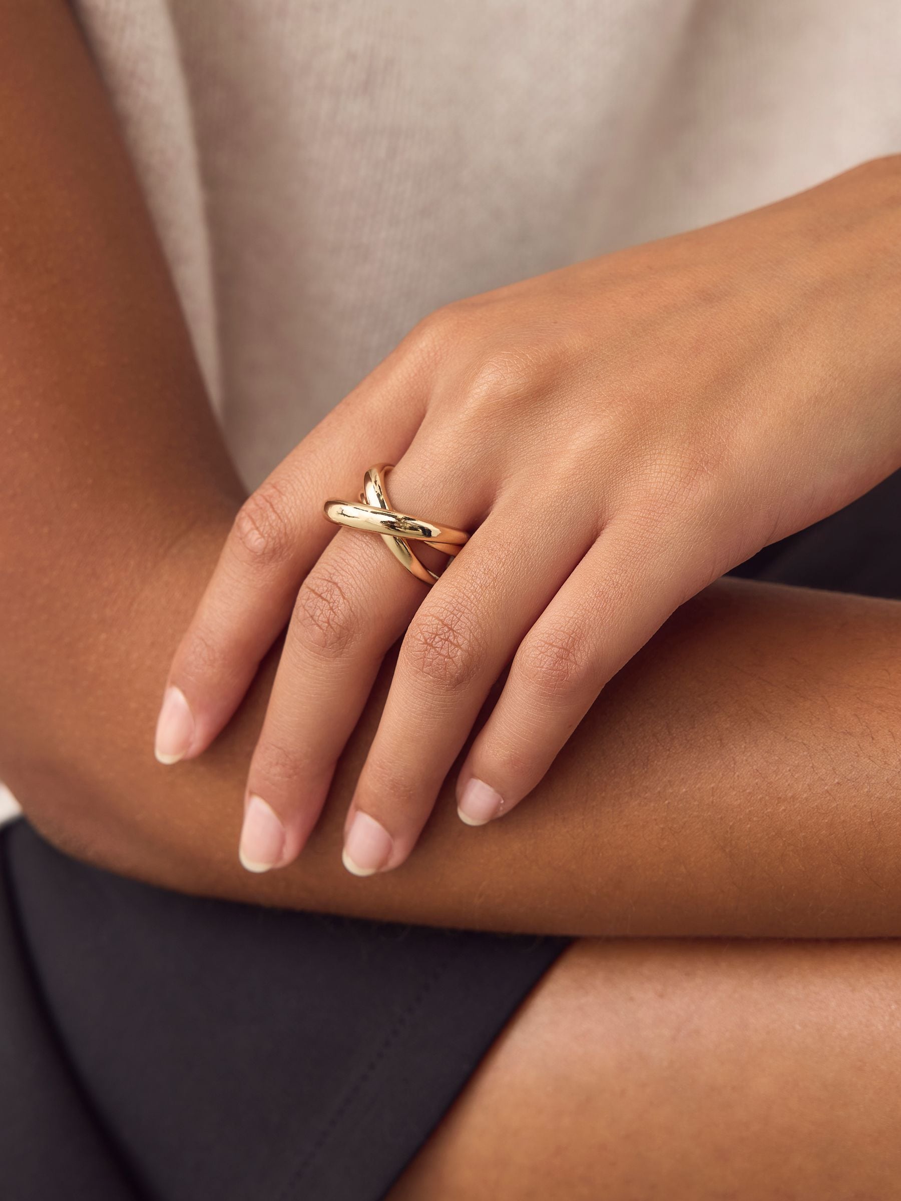 Goudkleurig - Stacked Ring