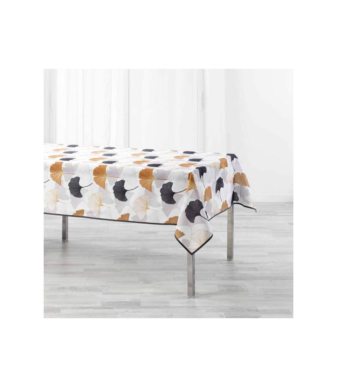 Nappe Imprimée Coquetterie 150x240cm Gris