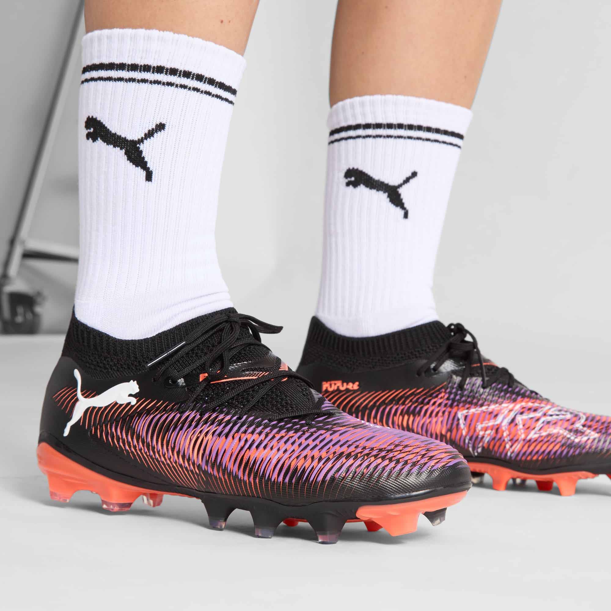 Future 8 Match FG/AG Dame PUMA Black/PUMA White/Glowing Red