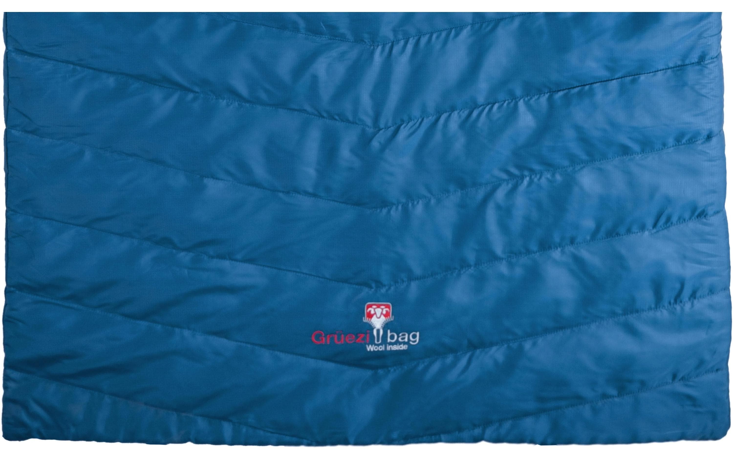 Schlafsack Biopod Wolle Almhütte 195 Polyester, True Blue<br>Sommerlicher Hüttenschlafsack