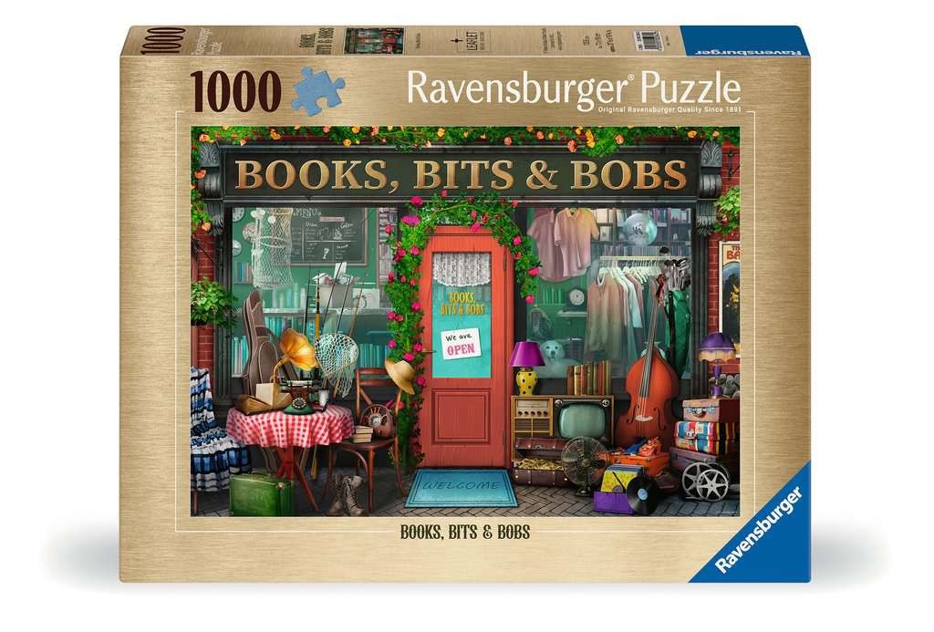 Ravensburger Puslespil - Books, Bit's & Bobs 1000 brikker