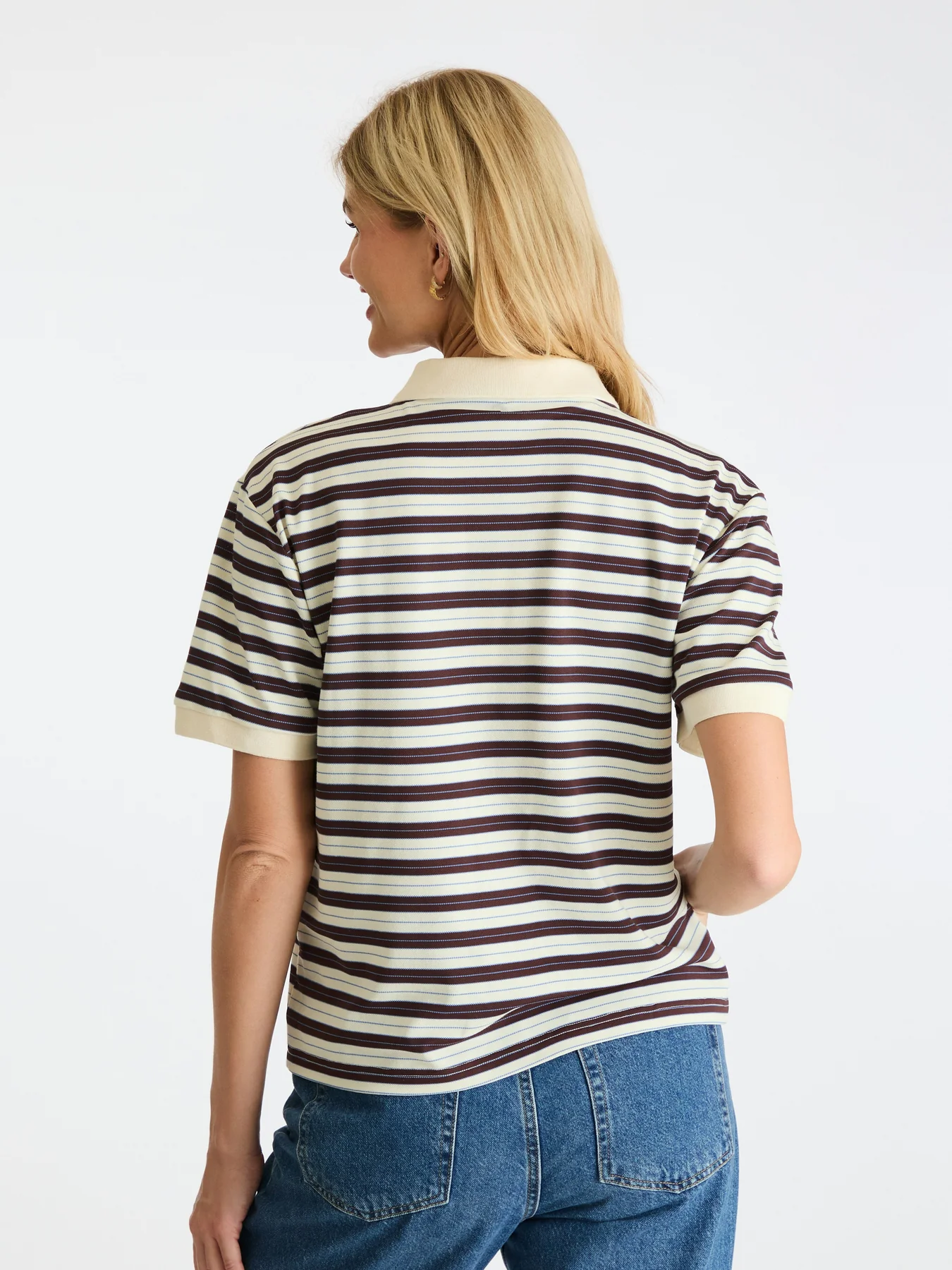 Neo Noir Beta Stripe Polo Tee