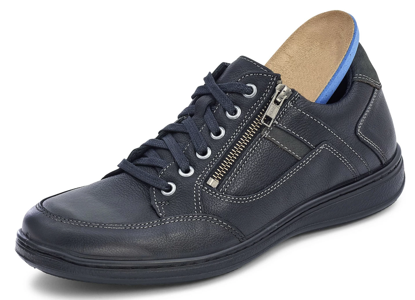GINO GALANTE Schnürschuh mit praktischem Reißverschluss