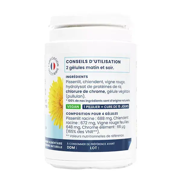 Oemine Chrome Pissenlit 60 gélules