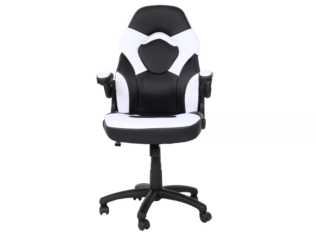 Chaise de bureau MCW-K13, noir-blanc