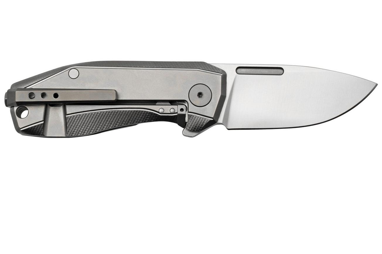 LionSteel Nano NA01-GY, Frame Lock, Magnacut, Grey Titanium, zakmes