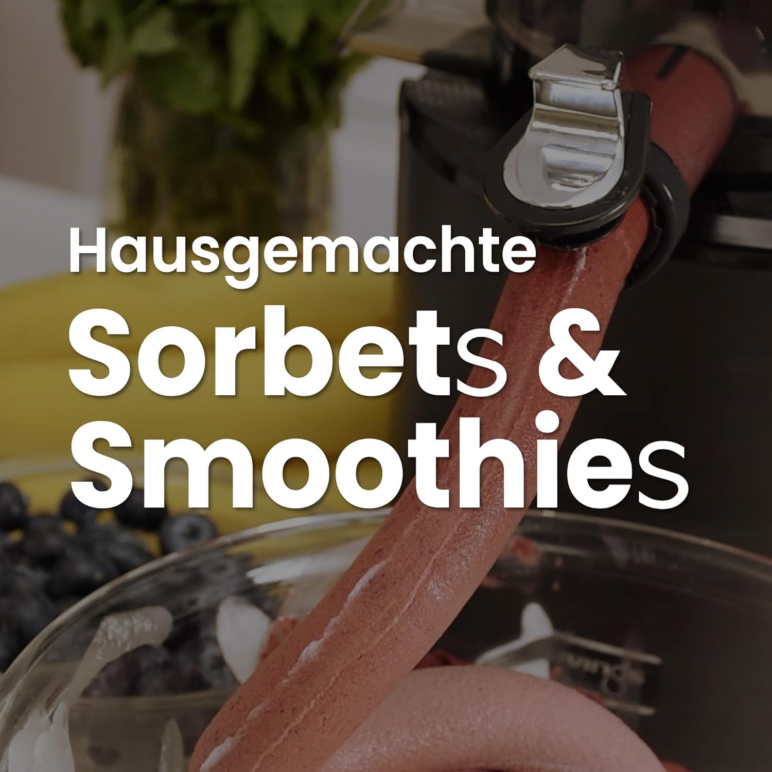 Kuvings | Entsafter | REVO830 | Slow Juicer | Doppelte Einfüllöffnung | automatisches Schneidesystem | inkl.Smoothie & Sorbet Filter Set | Mattschwarz_KSP-2478CE (Matt White)