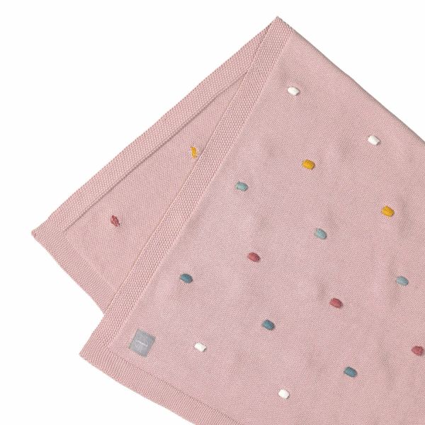 Laessig Dots Deken Dusky Pink