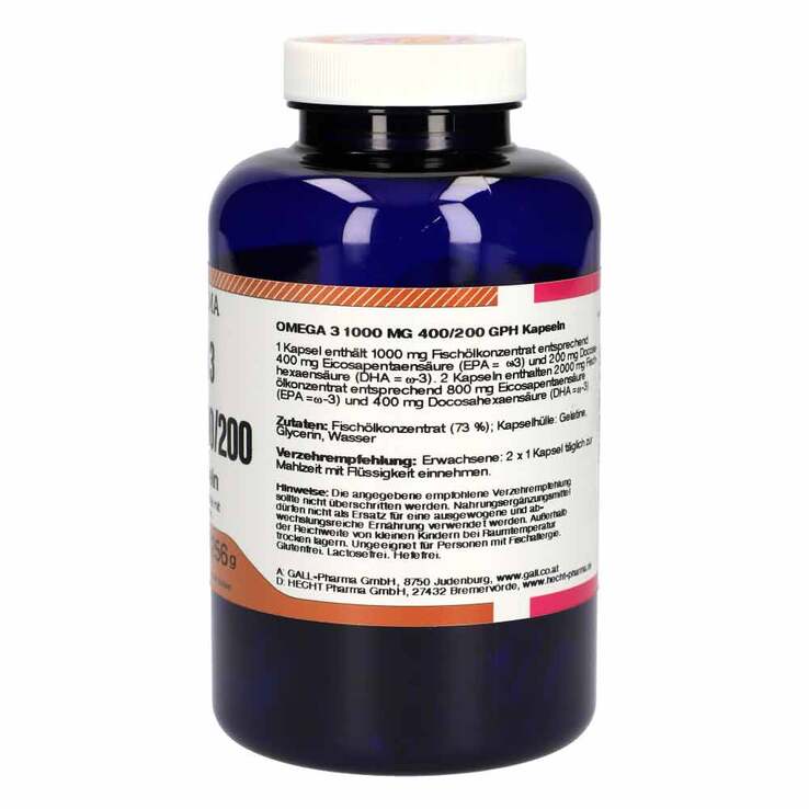 Omega 3 1000 mg 400 / 200 GPH Kapseln, 180 St