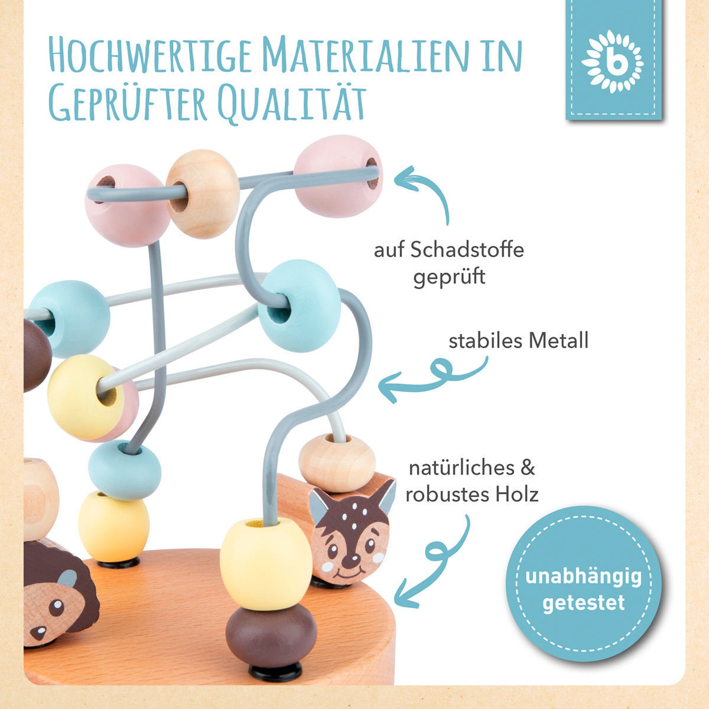 Bieco Motorikschleife - ab 12 Monate Mehrfarbig