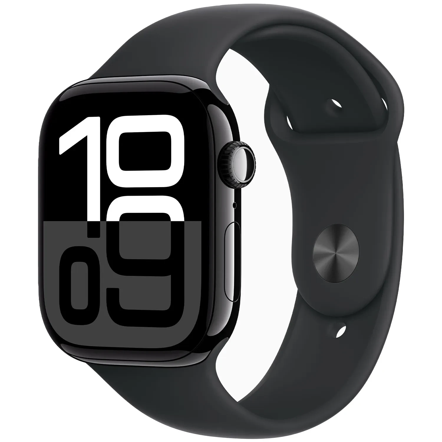 Apple Watch Series 10 GPS 46mm Jet Black Aluminium Sport Band M/L MWWQ3