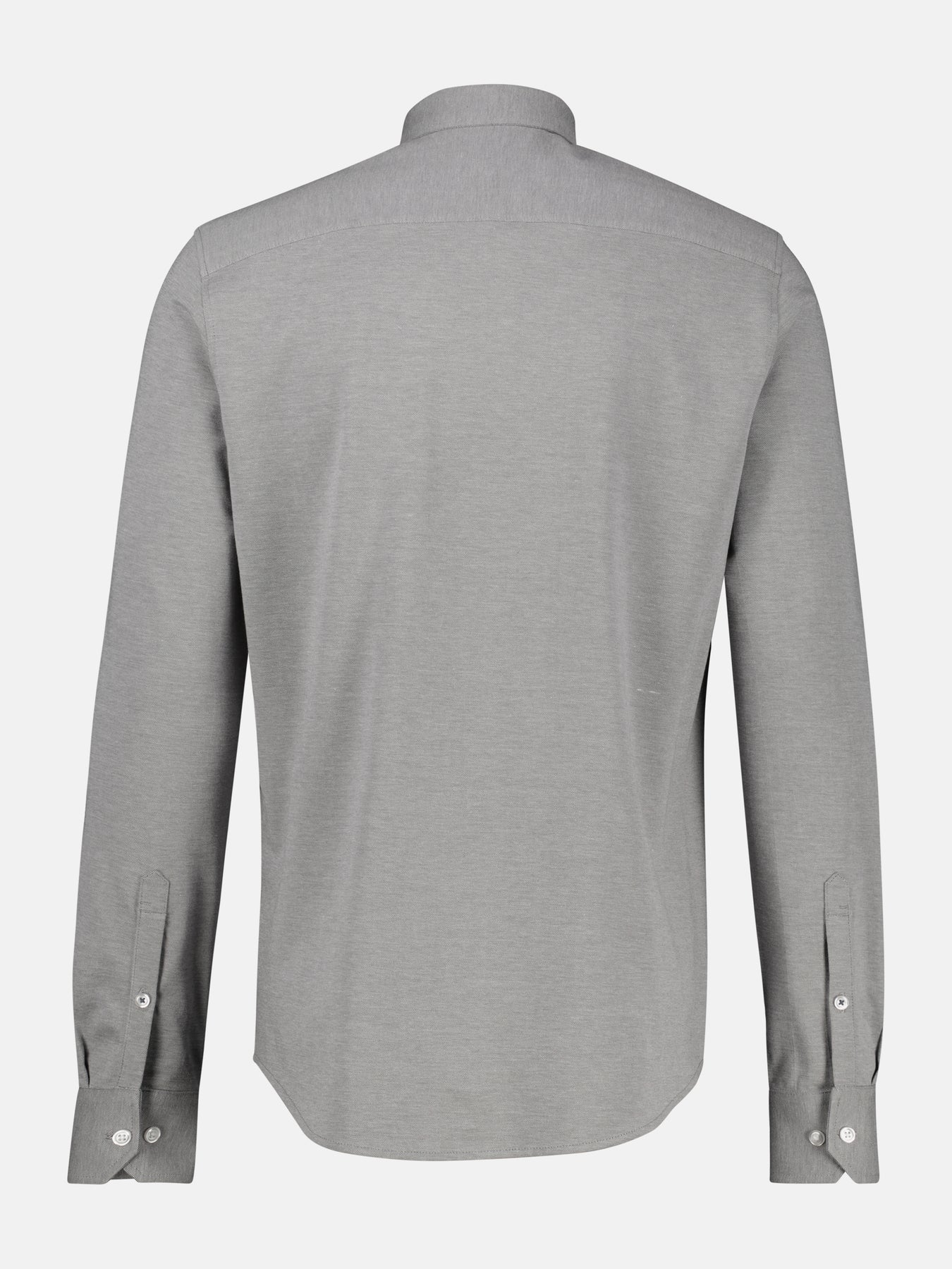 Jerseyhemd mit 2-Knopf-Manschette und Kentkragen