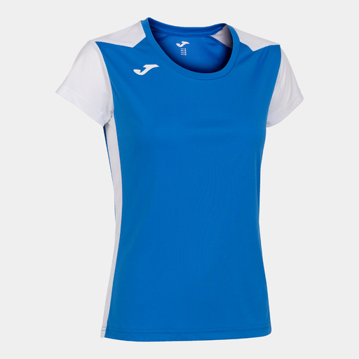 Camiseta Manga Corta Joma Record Ii Royal Blanco