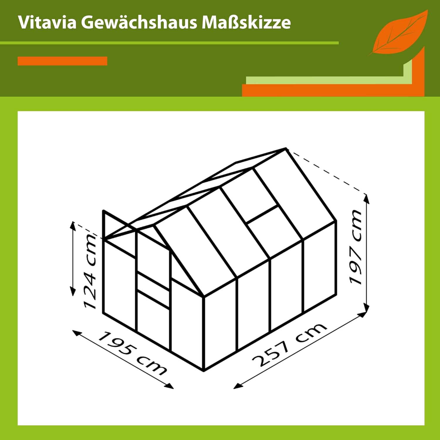 Vitavia Gewächshaus Venus 5000', schwarz, 5,0 m², 4 mm HKP | Wetterfestes & stabiles Treibhaus | Perfekt für Gemüse & Pflanzen | Robust & langlebig