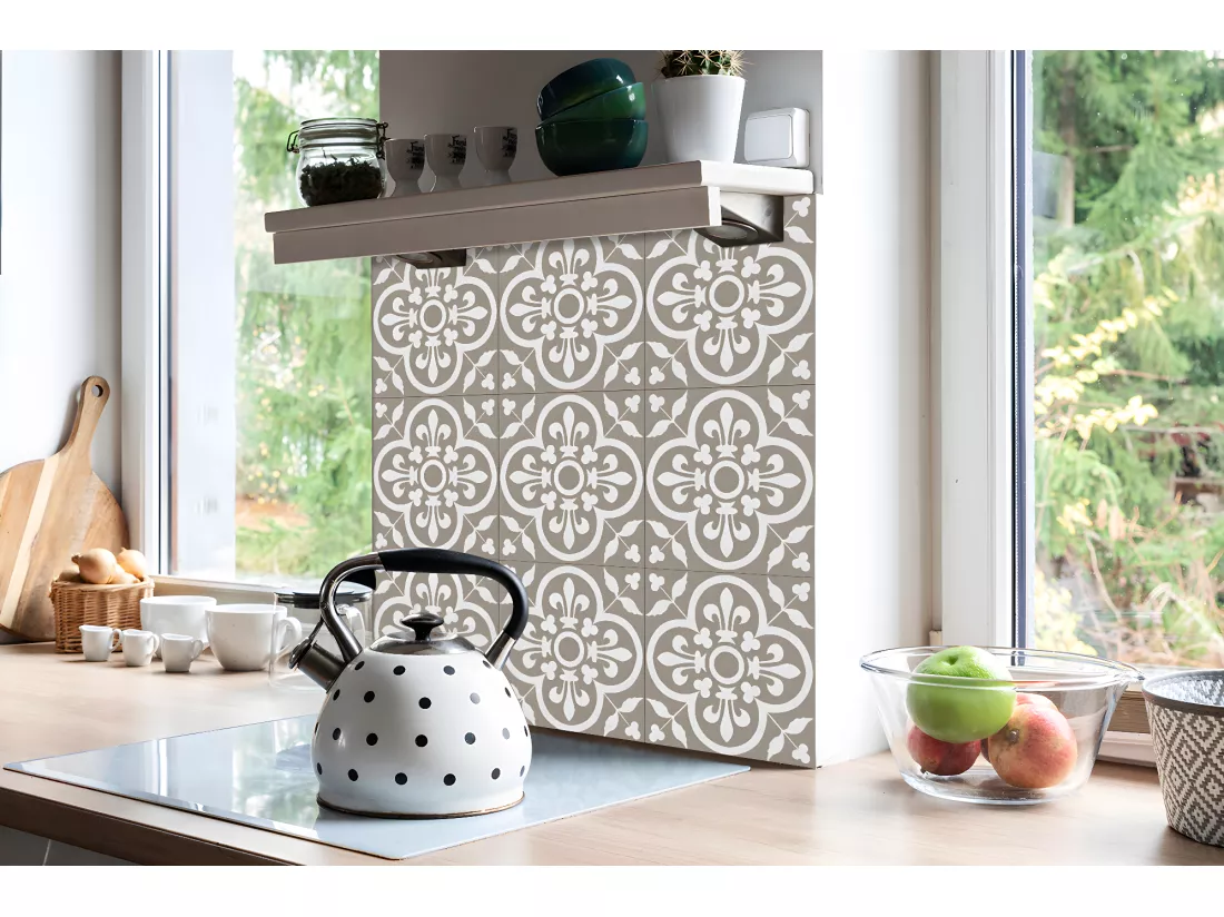 Carreaux autocollants PVC, Carrelage PVC adhésif - 9x30x30 - Thèmes de cartes