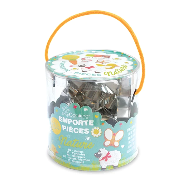 16 emporte-pièces acier thème Nature Scrapcooking