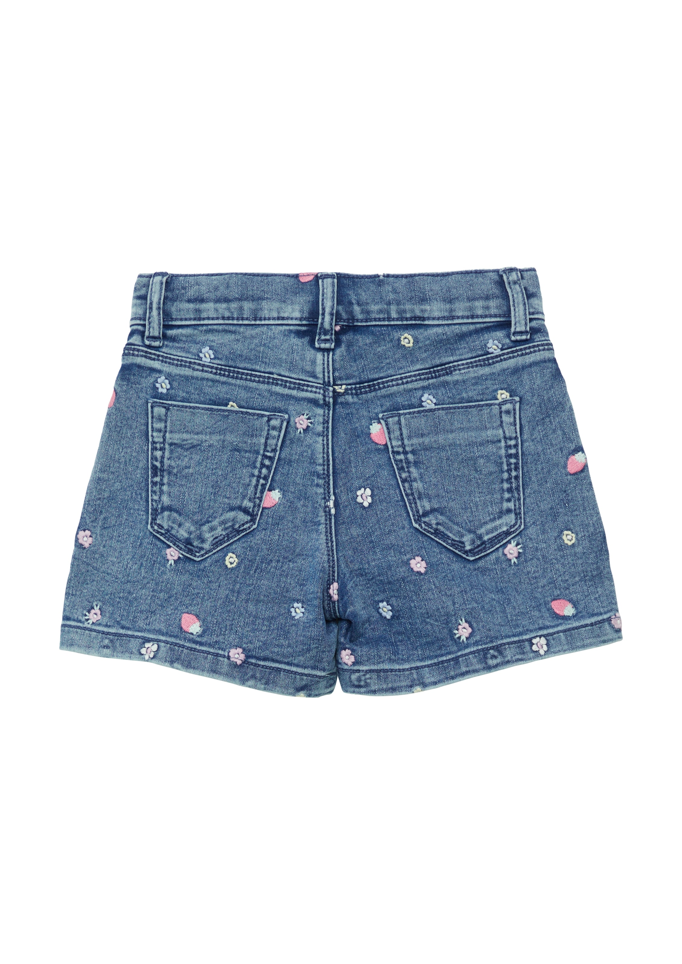 s.Oliver Junior Jeansshorts , mit All-over-Stickerei