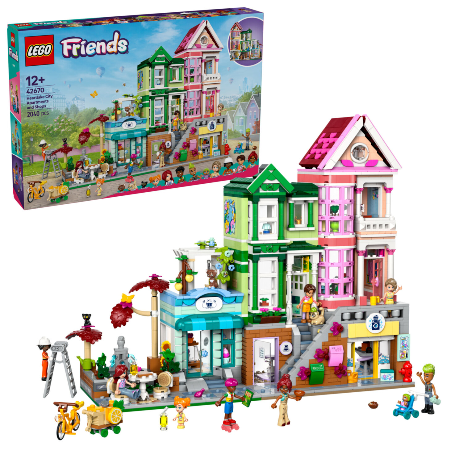 LEGO® Friends 42670 Heartlake City Wohn- und Einkaufsstrasse ab 12 Jahren