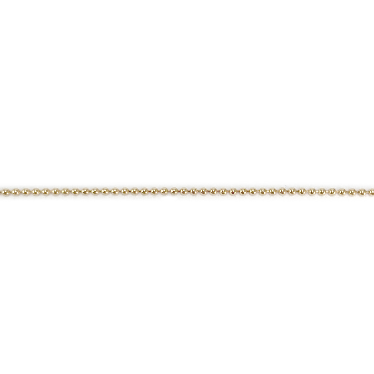 Collier d'occasion 2 ors 750 maille boule 42 cm