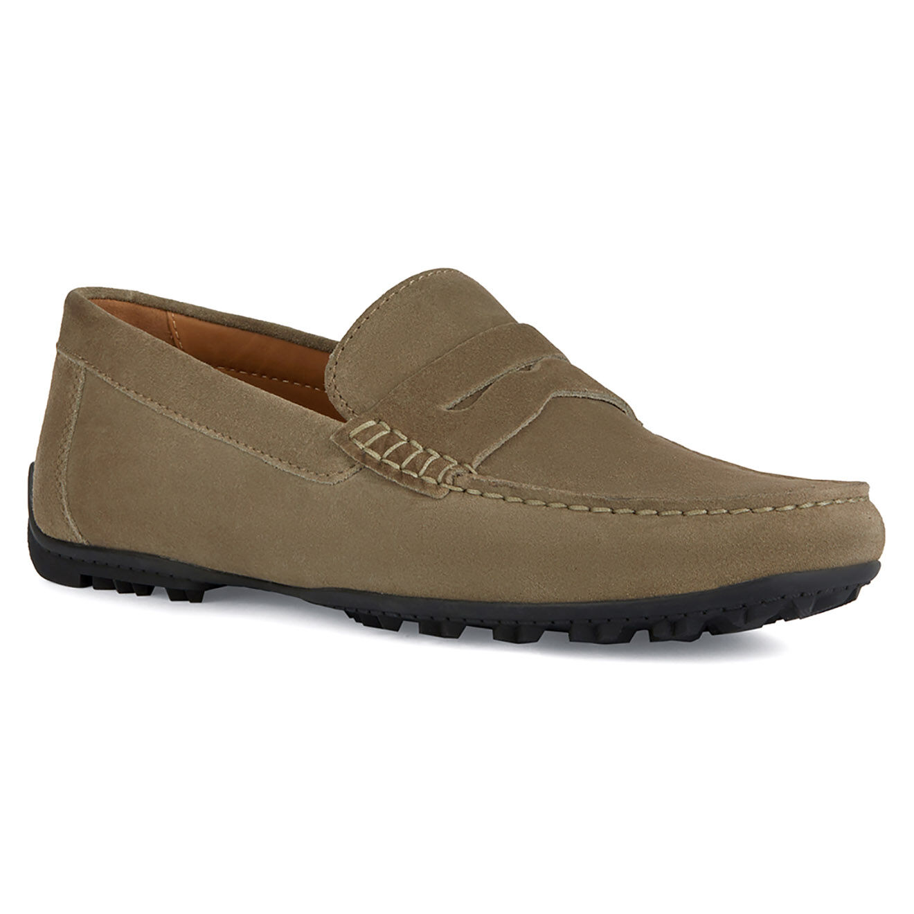 Geox Mocassins en Velours de Cuir Kosmopolis marron