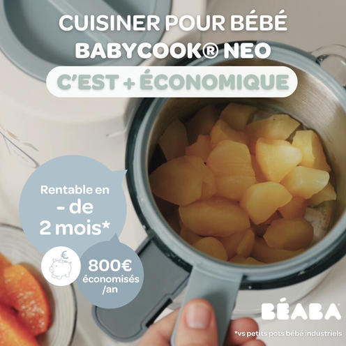 Babycook Néo Robot Cuiseur Bébé 6 en 1 Gris et Blanc - BEABA