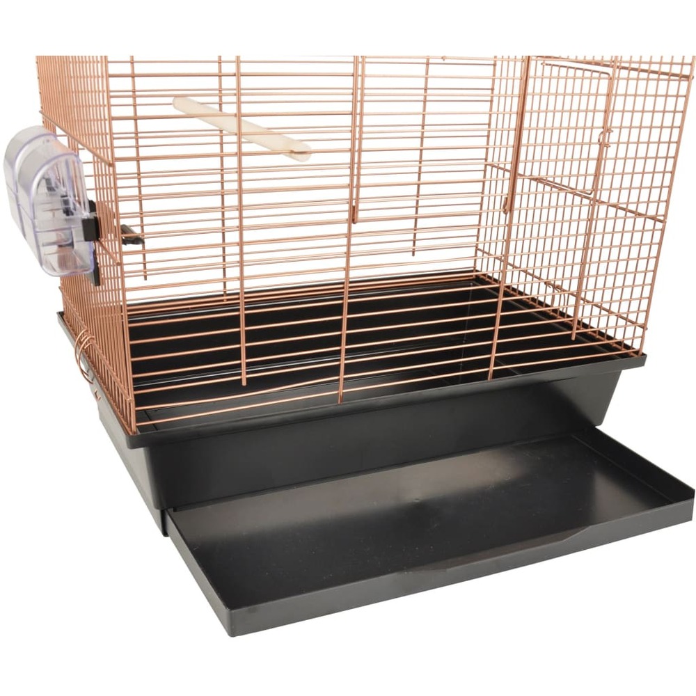 Cage à oiseaux klara 2 cuivre 45x28x62,5 cm