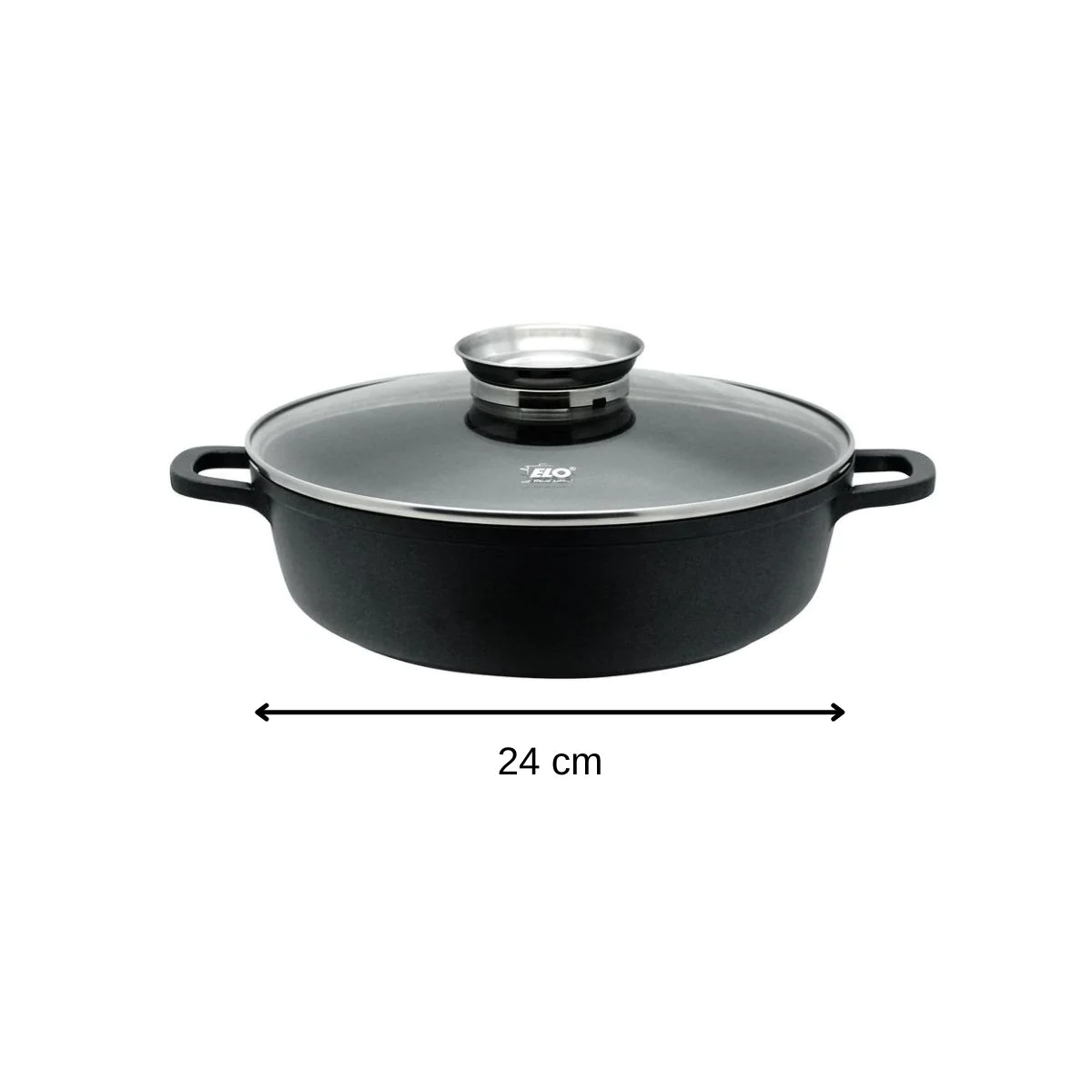 Sauteuse de cuisine 24 cm de 2,3 litres Alucast Elo