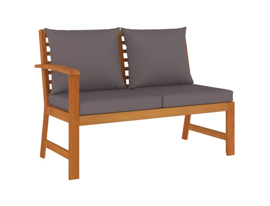 LES TENDANCES - Salon extérieur Salon de jardin-brun-5 places-114.5x60.5x81-491996