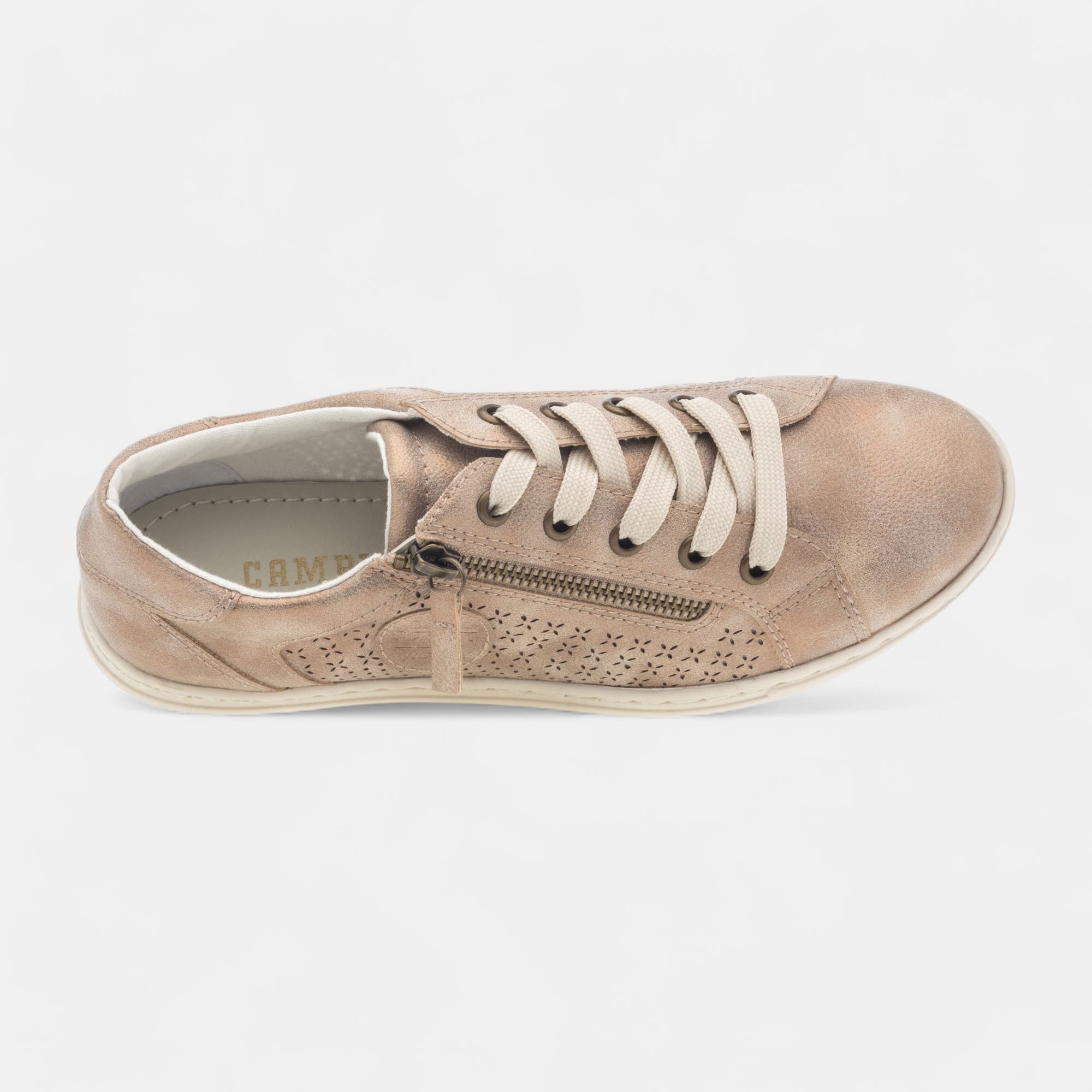 Baskets basses Femme bronze