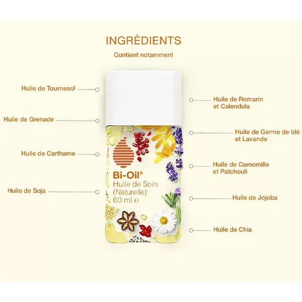 Bi-Oil Huile de Soin Naturelle Vergetures Cicatrices Idéal Grossesse 200ml
